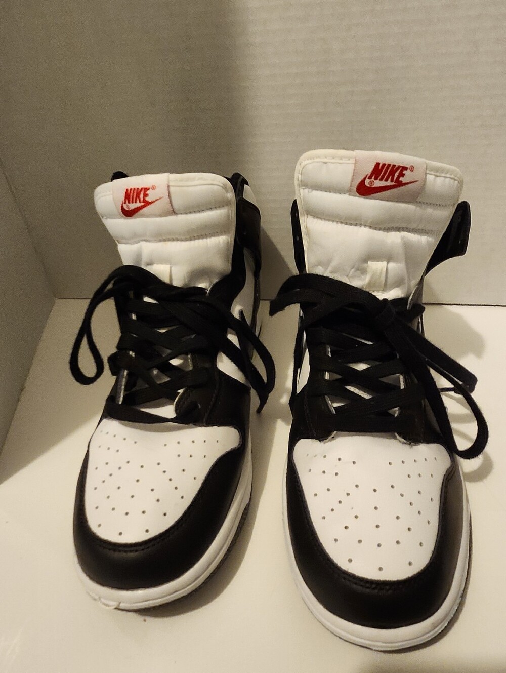 Nike Kids Black and White High-Top Sneakers